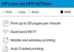 HP LaserJet MFP M234dw Wireless Printer, Print, scan, copy, Fast