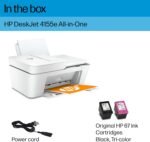 HP DeskJet 4155e Wireless Color Inkjet Printer, Print, scan, copy,