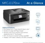 Brother MFC-J1170DW Wireless Color Inkjet All-in-One Printer with Mobile Device