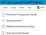 HP Color Laserjet Pro MFP M183fw, White