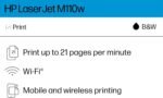 HP LaserJet M110w Wireless Printer, Print, Fast speeds, Easy setup,