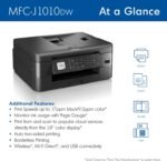 Brother MFC-J1010DW Wireless Color Inkjet All-in-One Printer with Mobile Device