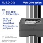 Brother HL-L2400D Compact Monochrome Laser Printer with Duplex Printing, USB