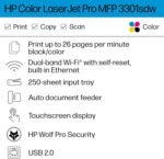 HP Color Laserjet Pro MFP 3301sdw Wireless All-in-One Color Laser