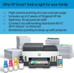 HP Smart -Tank 7301 Wireless All-in-One Cartridge-free Ink Printer, up