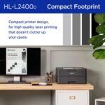 Brother HL-L2400D Compact Monochrome Laser Printer with Duplex Printing, USB