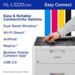 Brother HL-L3220CDW Wireless Compact Digital Color Printer with Laser Quality