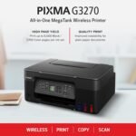 Canon MegaTank G3270 All-in-One Wireless Inkjet Printer. for Home Use,